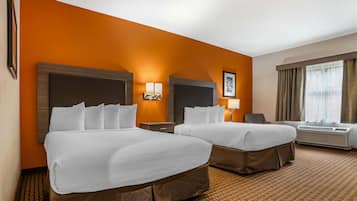 Standard Room, 2 Queen Beds, Accessible, Non Smoking | Desk, iron/ironing board, free WiFi, bed sheets