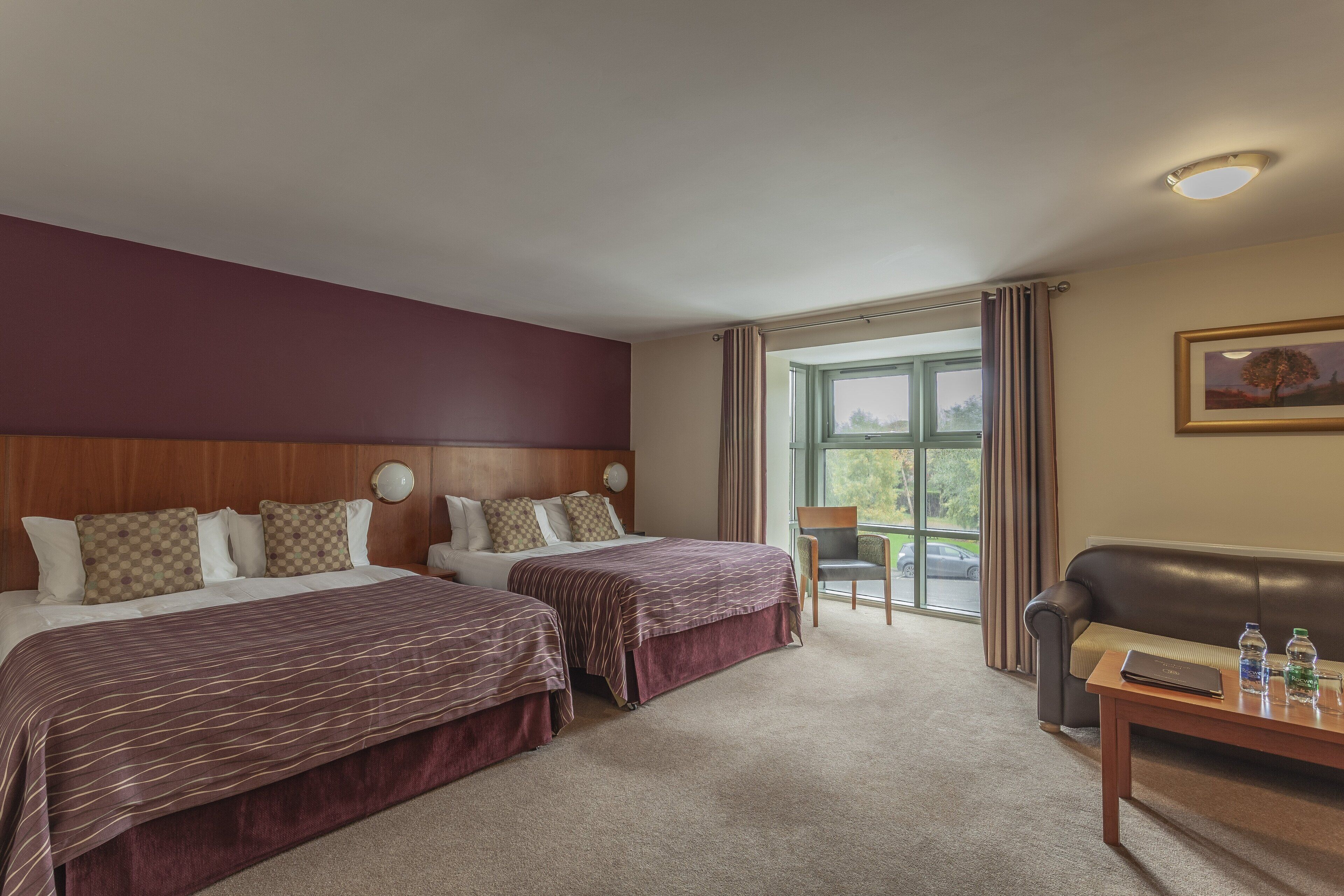 Premium bedding, down comforters, in-room safe, desk