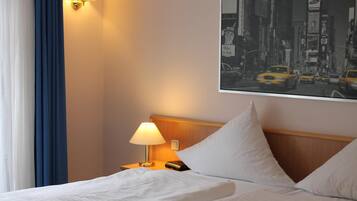 In-room safe, desk, soundproofing, rollaway beds