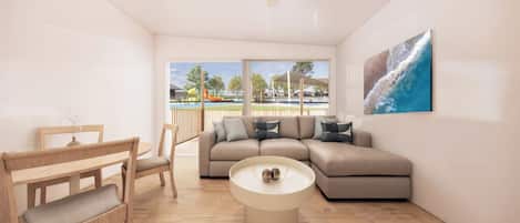 Stuga Superior - 2 sovrum (Superior) | Strykjärn/strykbräda, gratis wi-fi, sängkläder och rullstolsanpassning