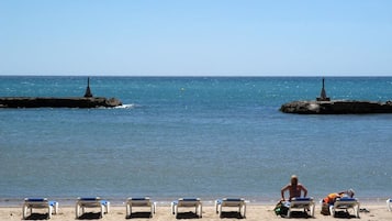 Vlak bij het strand