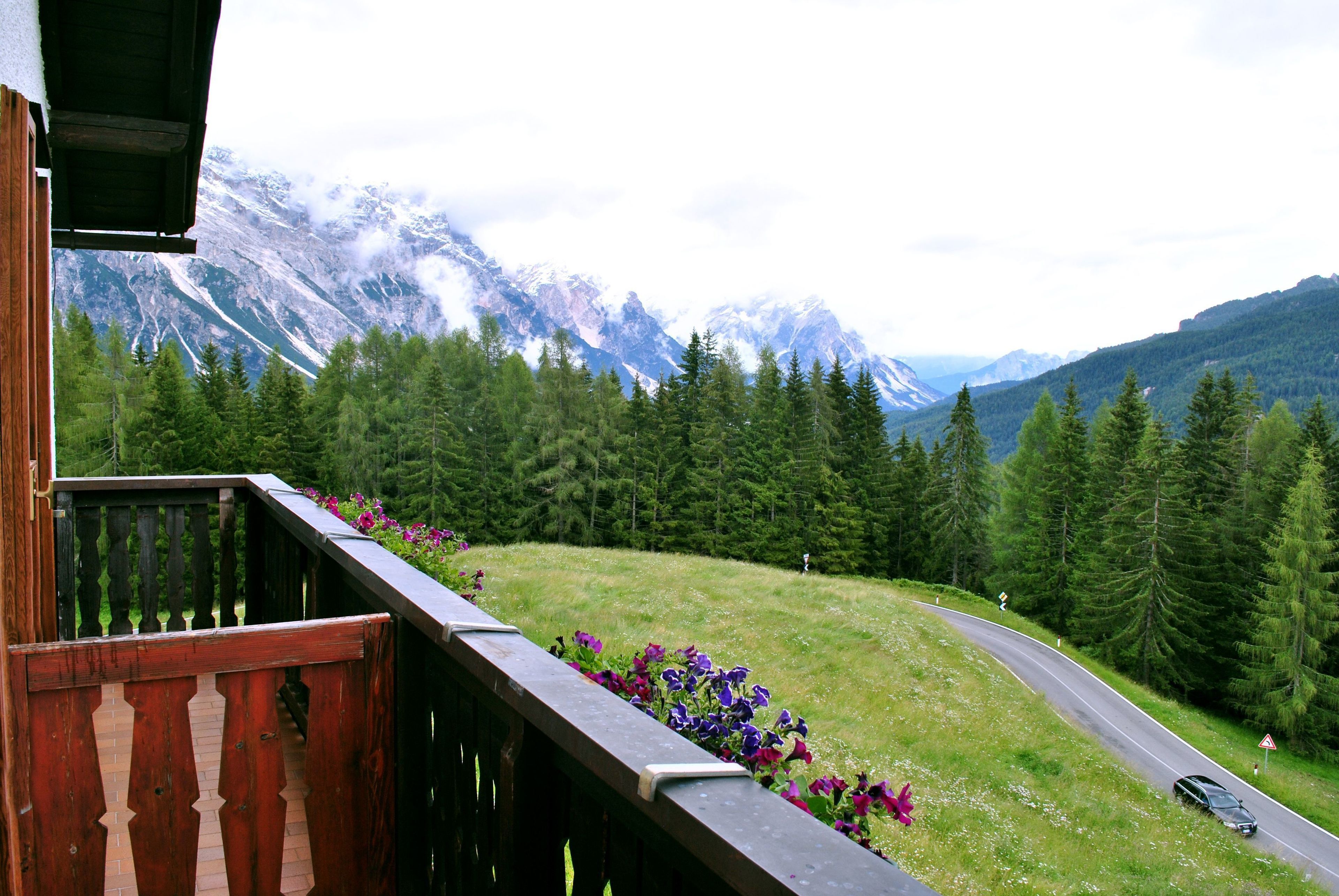 Blick von der Unterkunft