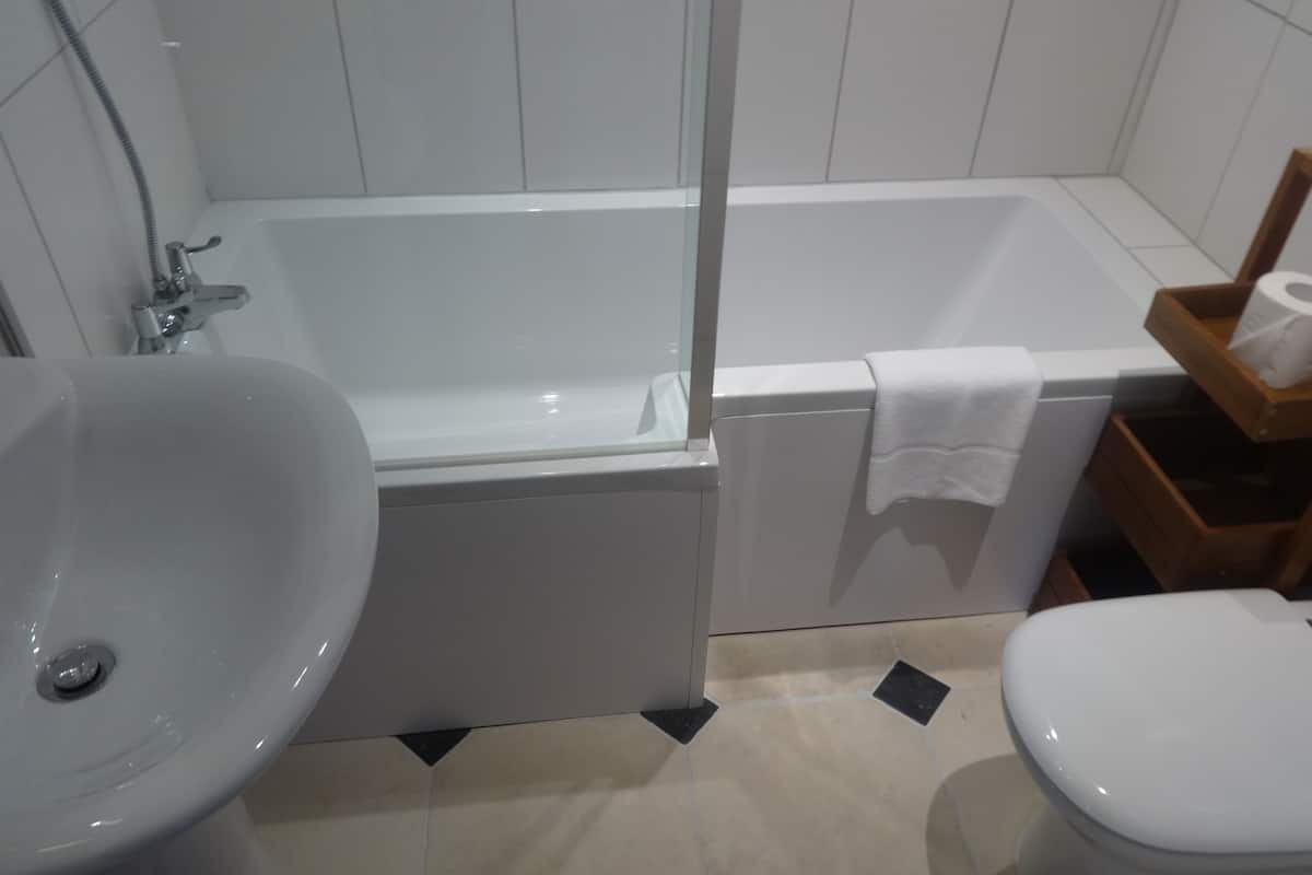 free toiletries, hair dryer, towels