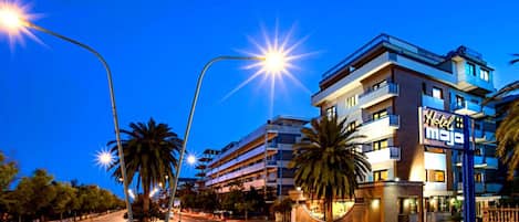 Front of property – evening/night