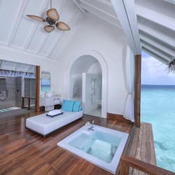 Two Bedroom Sunset Over Water Pool Residence | Bathroom | Separate tub and shower, deep soaking tub, hydromassage showerhead