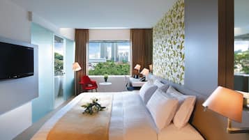 Coffres-forts dans les chambres, bureau, rideaux occultants