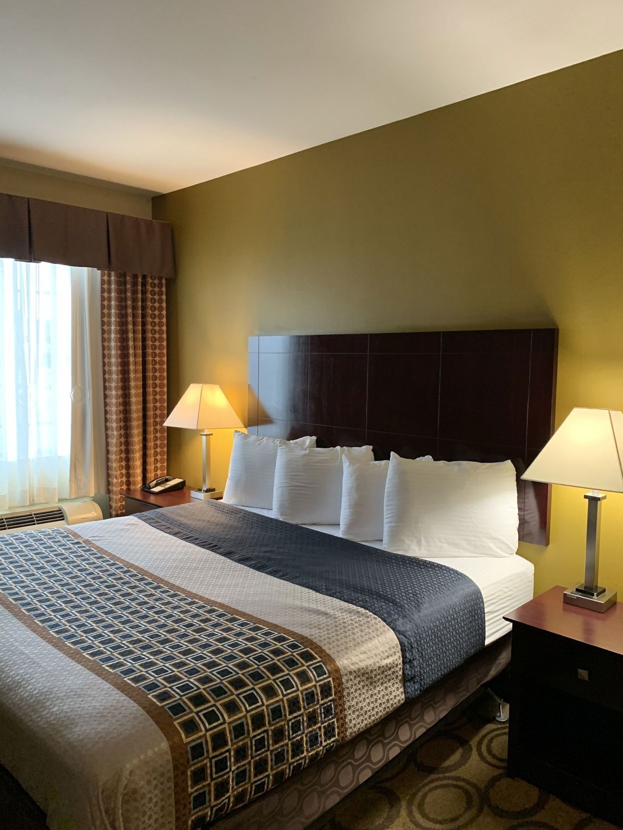 Blackout drapes, iron/ironing board, free WiFi, bed sheets