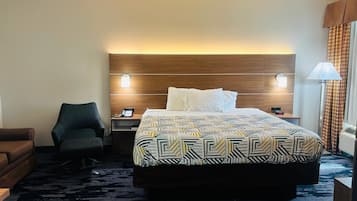 Blackout drapes, iron/ironing board, free WiFi, bed sheets