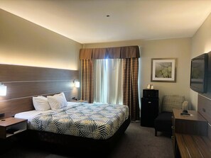 Blackout curtains, iron/ironing board, free WiFi, bed sheets