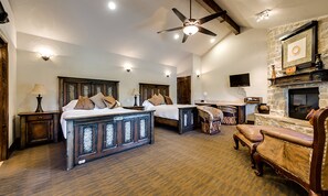 Cabana premium (2 Queens) | Wi-Fi, roupa de cama