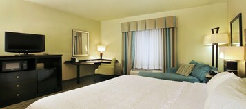 Room, 1 King Bed, Accessible, Non Smoking | In-room safe, desk, laptop workspace, iron/ironing board