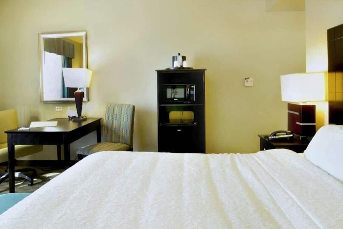 In-room safe, desk, laptop workspace, iron/ironing board