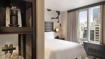 Frette Italian sheets, premium bedding, pillowtop beds, in-room safe