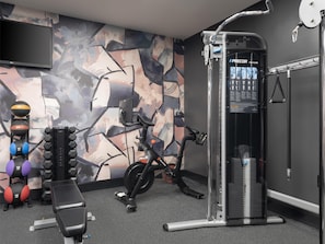 Stay fit and active with our well-equipped gym featuring a variety of equipment and a contemporary design.