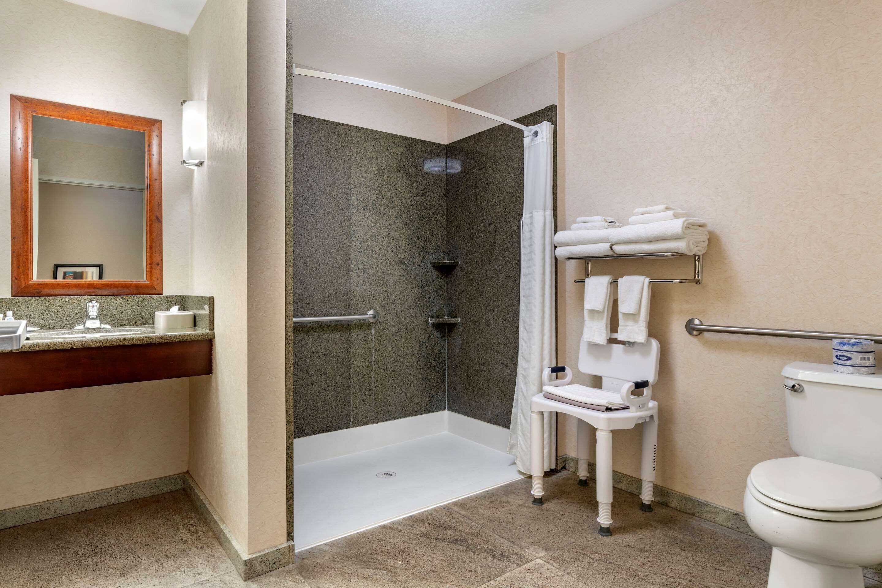 suite, 1 king bed with sofa bed, accessible, non smoking | pillow-top beds, desk, iron/ironing board, free wifi