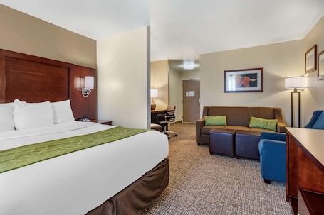 Suite, 1 King Bed with Sofa bed, Accessible, Non Smoking | Pillowtop beds, desk, iron/ironing board, free WiFi. Comfort Suites Fernley