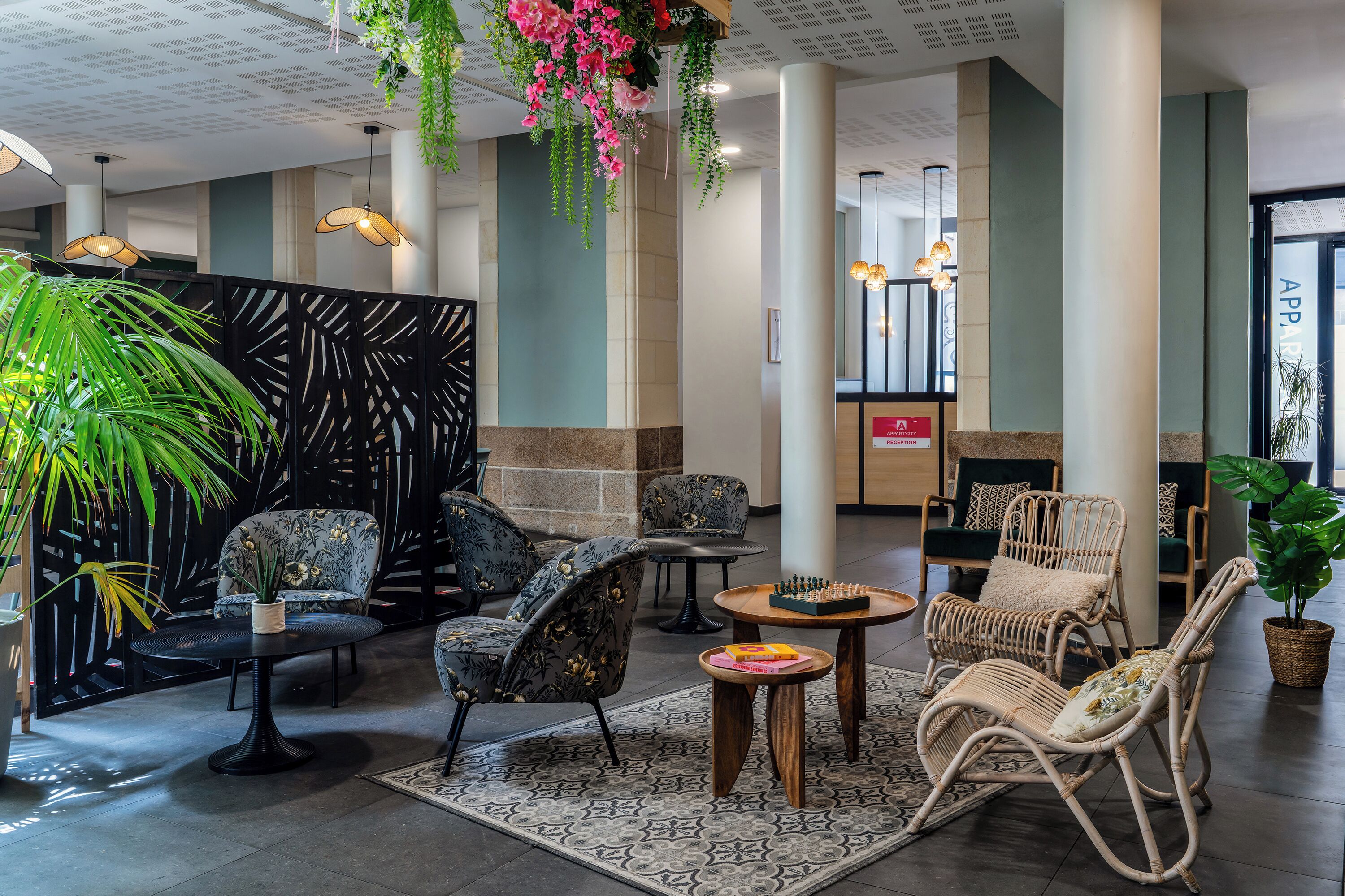 Sala de estar en el lobby