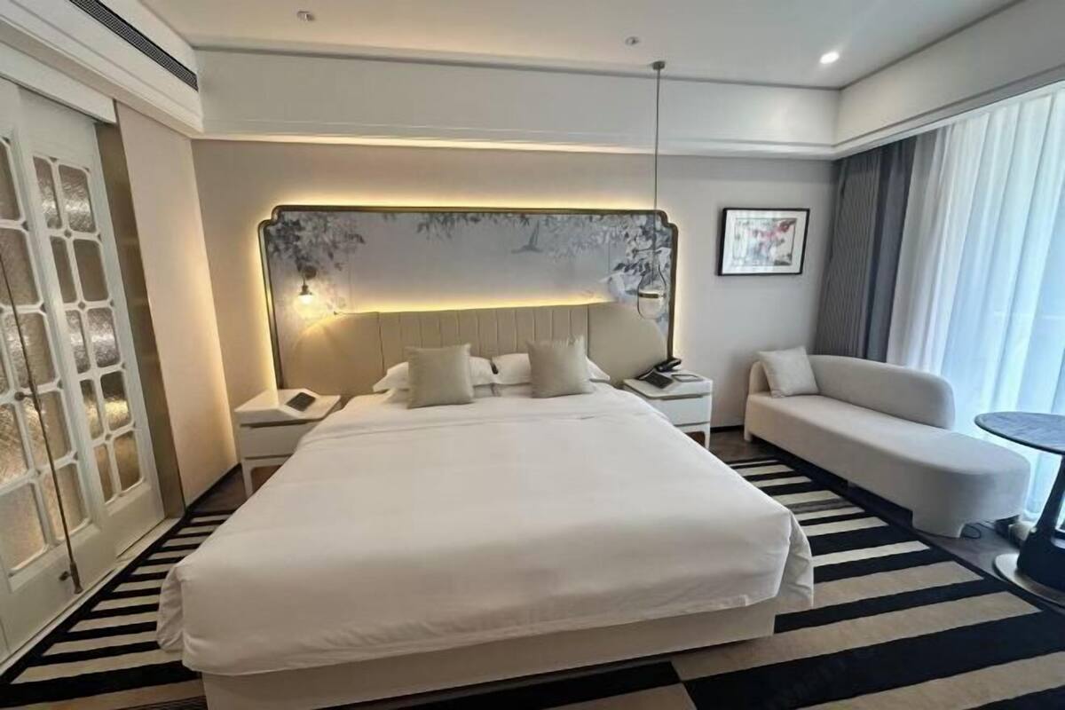 Premium bedding, down duvets, memory-foam beds, minibar