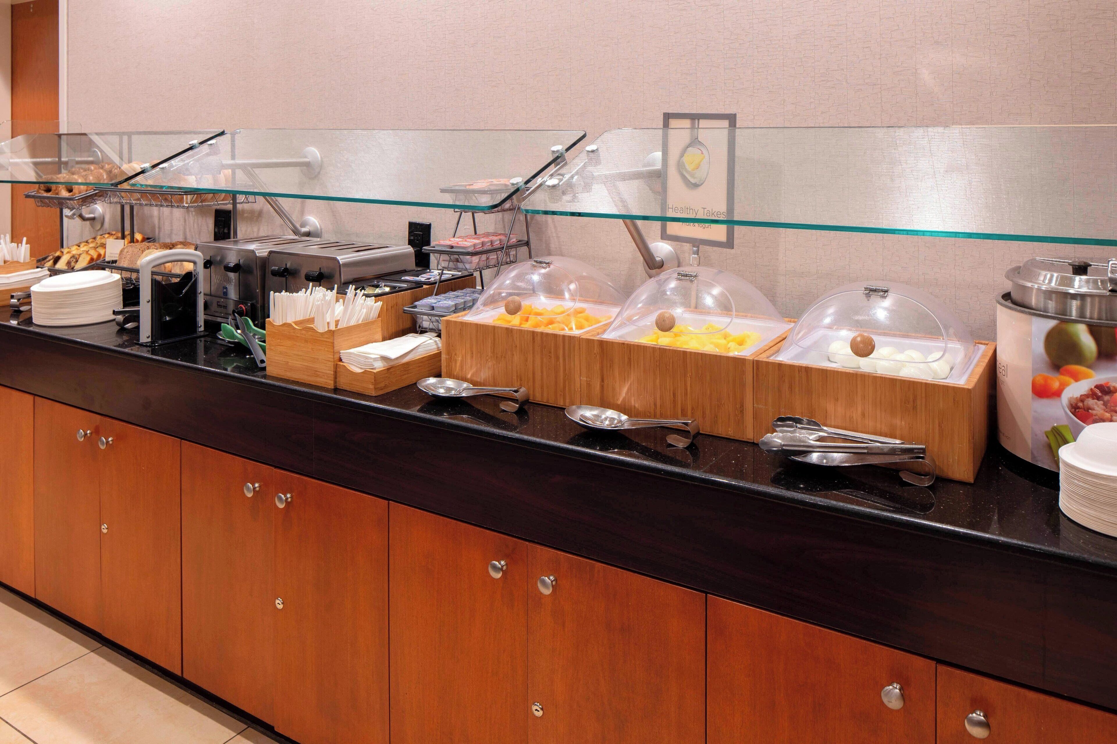 free daily buffet breakfast