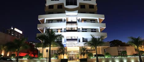 Front of property - evening/night