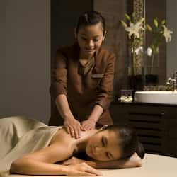 Sauna, hot tub, steam room, body treatments, hot stone massages, facials