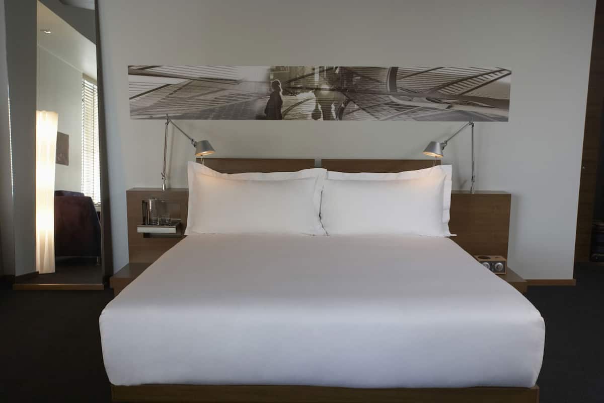 Egyptian cotton sheets, hypo-allergenic bedding, down comforters