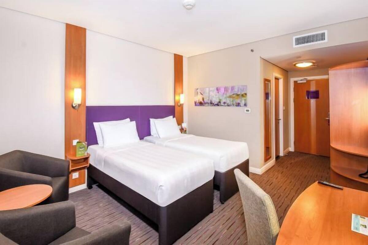 In-room safe, desk, laptop workspace, soundproofing
