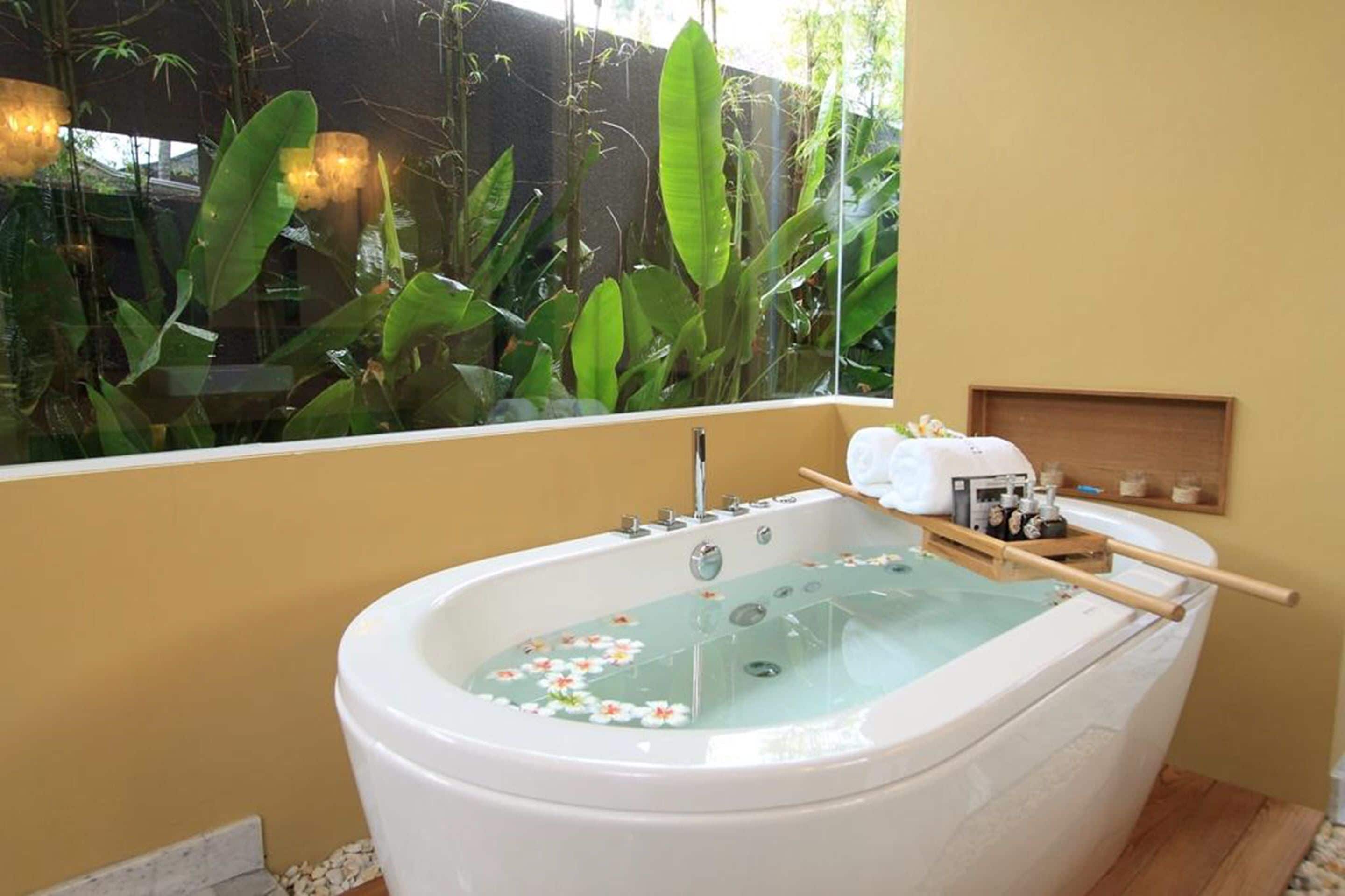 Standaard villa | Badkamer | Gratis toiletartikelen, een haardroger, een bidet, handdoeken