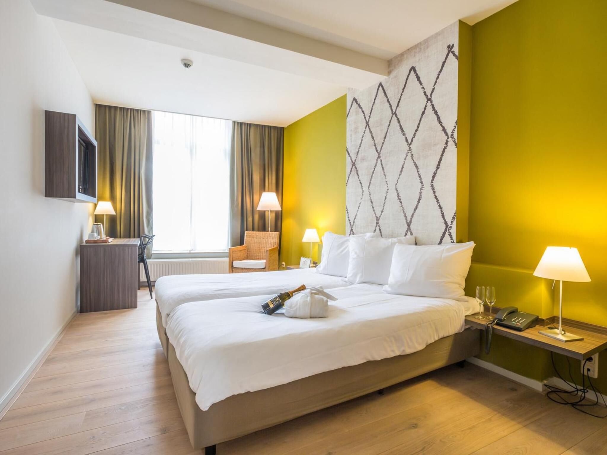 in-room safe, desk, blackout curtains, iron/ironing board