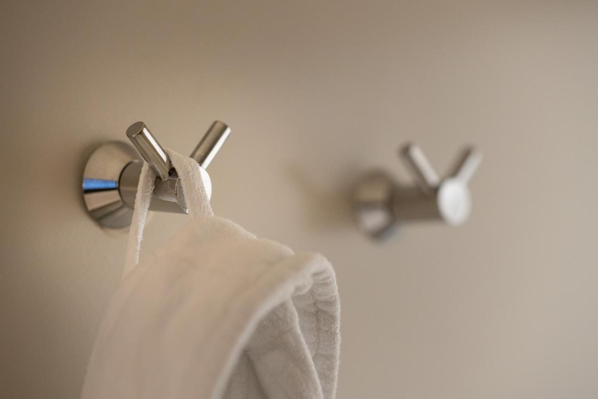 combined shower/bathtub, free toiletries, hair dryer, dressing gowns