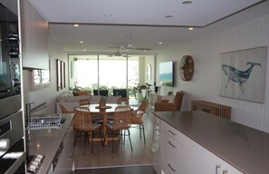 Two Bedroom Two Queen Apartment | Living area | 25-inch TV with digital channels - Kirra Surf Apartments (Coolangatta)