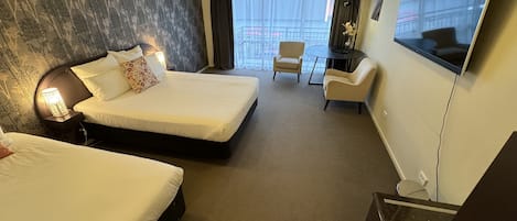 Økonomistudio | 1 soverom, sengetøy av topp kvalitet, minibar og safe på rommet