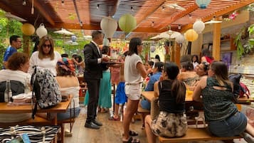 Espace banquet en plein air