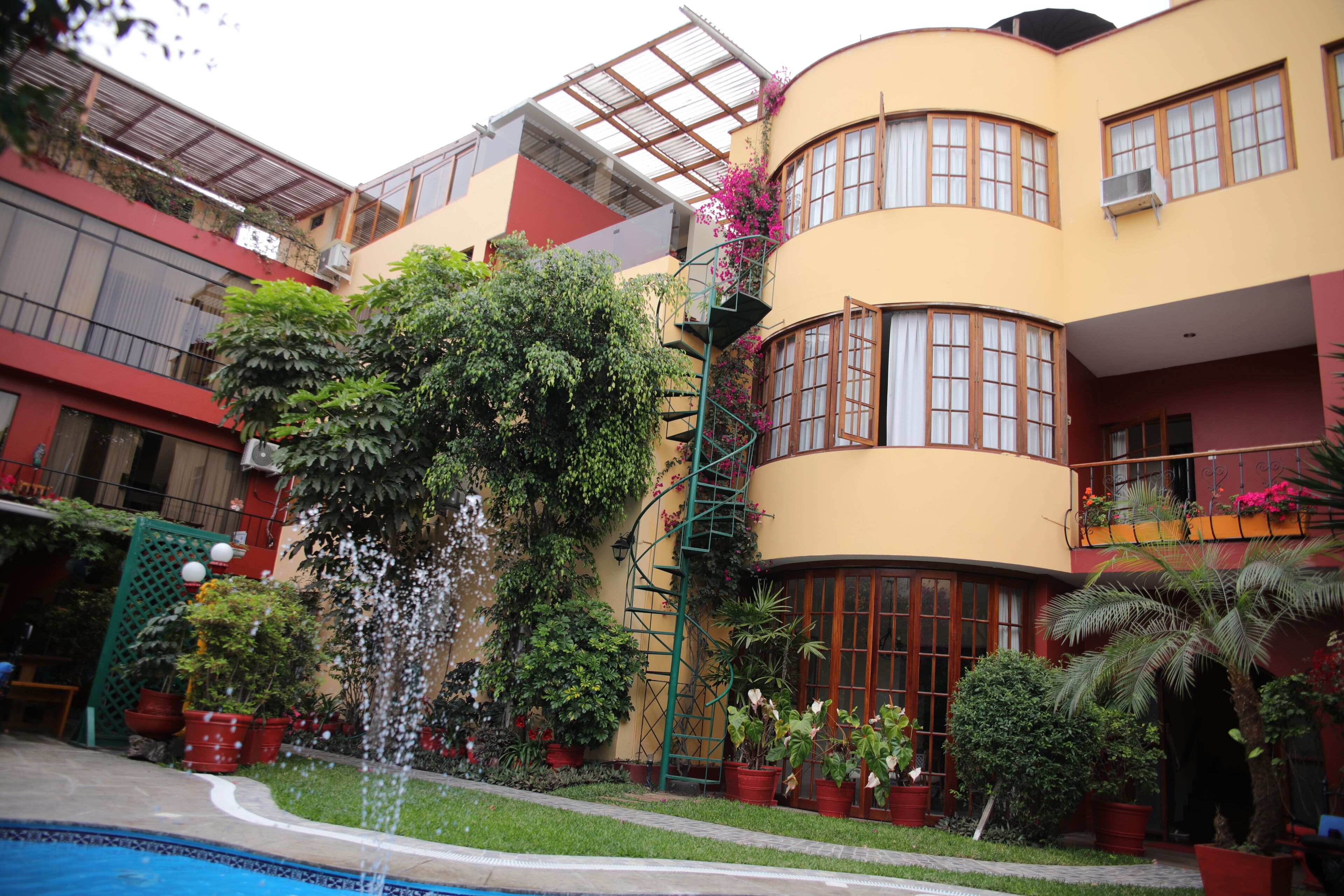 Majoituspaikan julkisivu