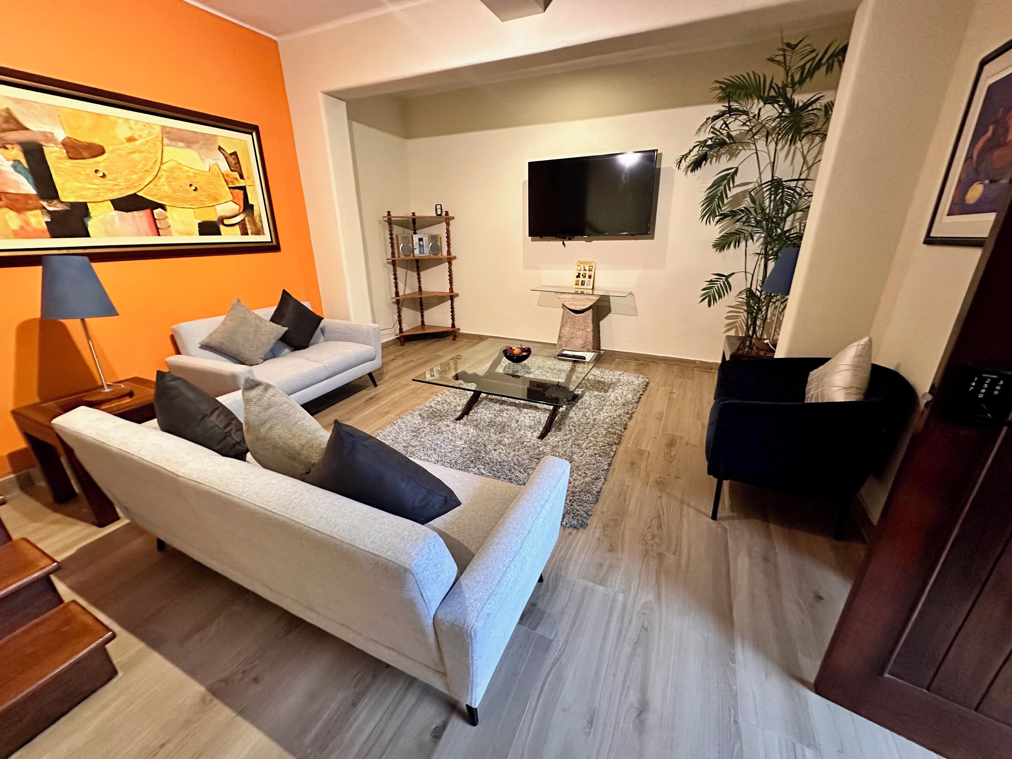 Duplex | Living area | TV, DVD player