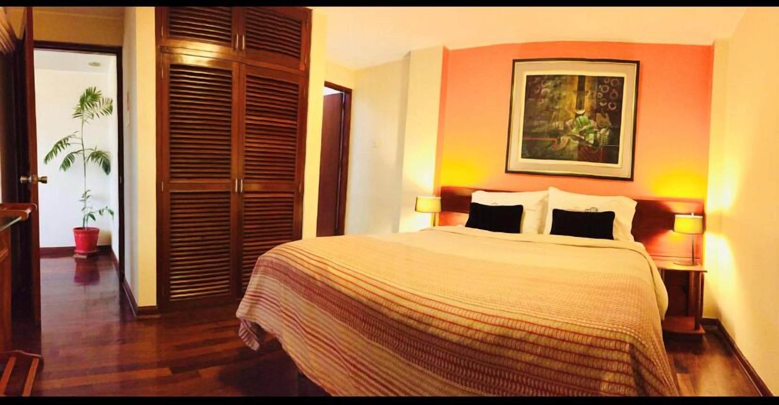 Appartement Exécutif | Draps en coton égyptien, literie de qualité supérieure