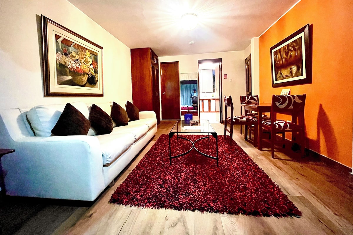 Executive appartement | Woonruimte | Een televisie en een dvd-speler
