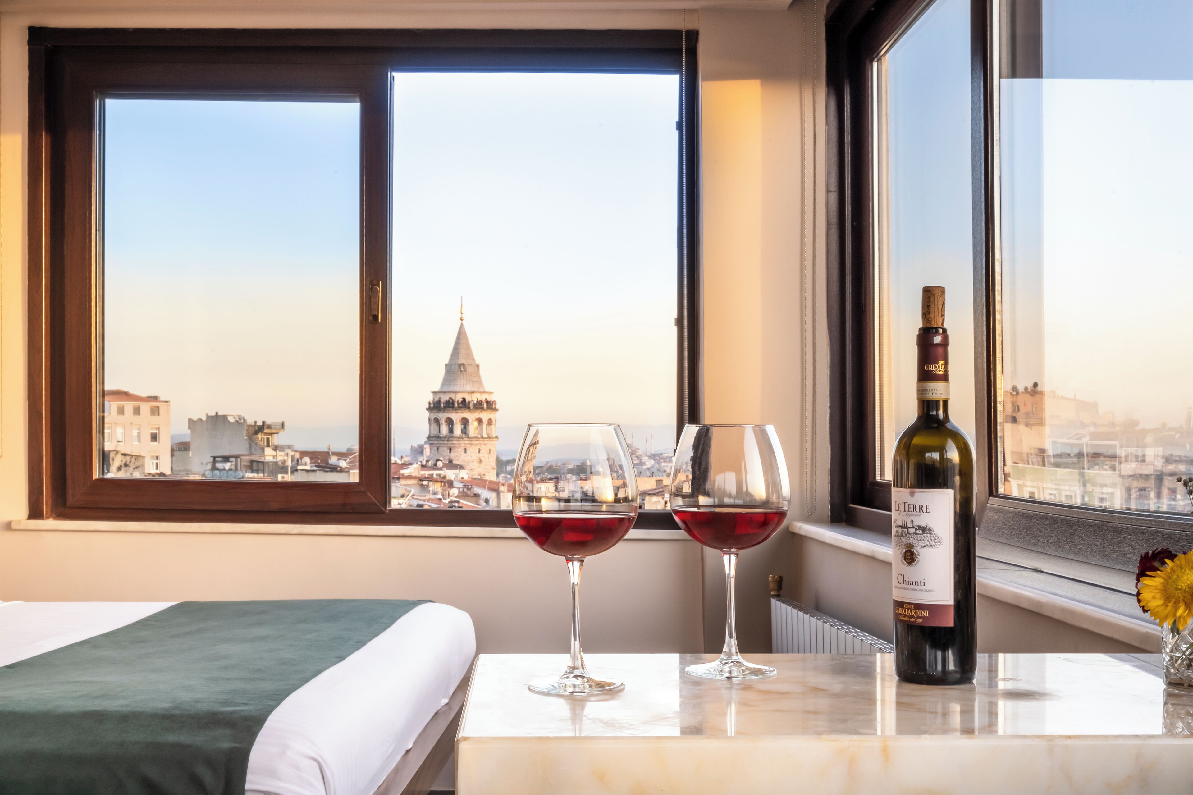 Uitzicht vanuit accommodatie