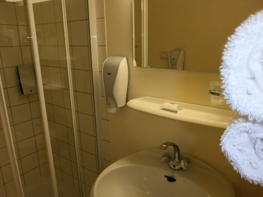 Shower, hair dryer