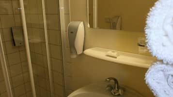 Shower, hair dryer