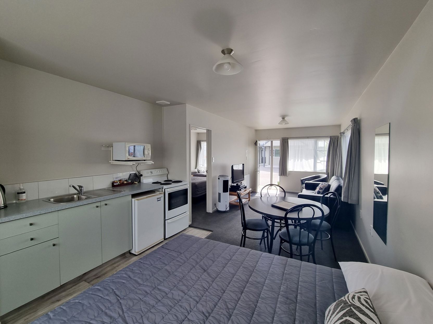 Iron/ironing board, cots/infant beds, free WiFi, bed sheets