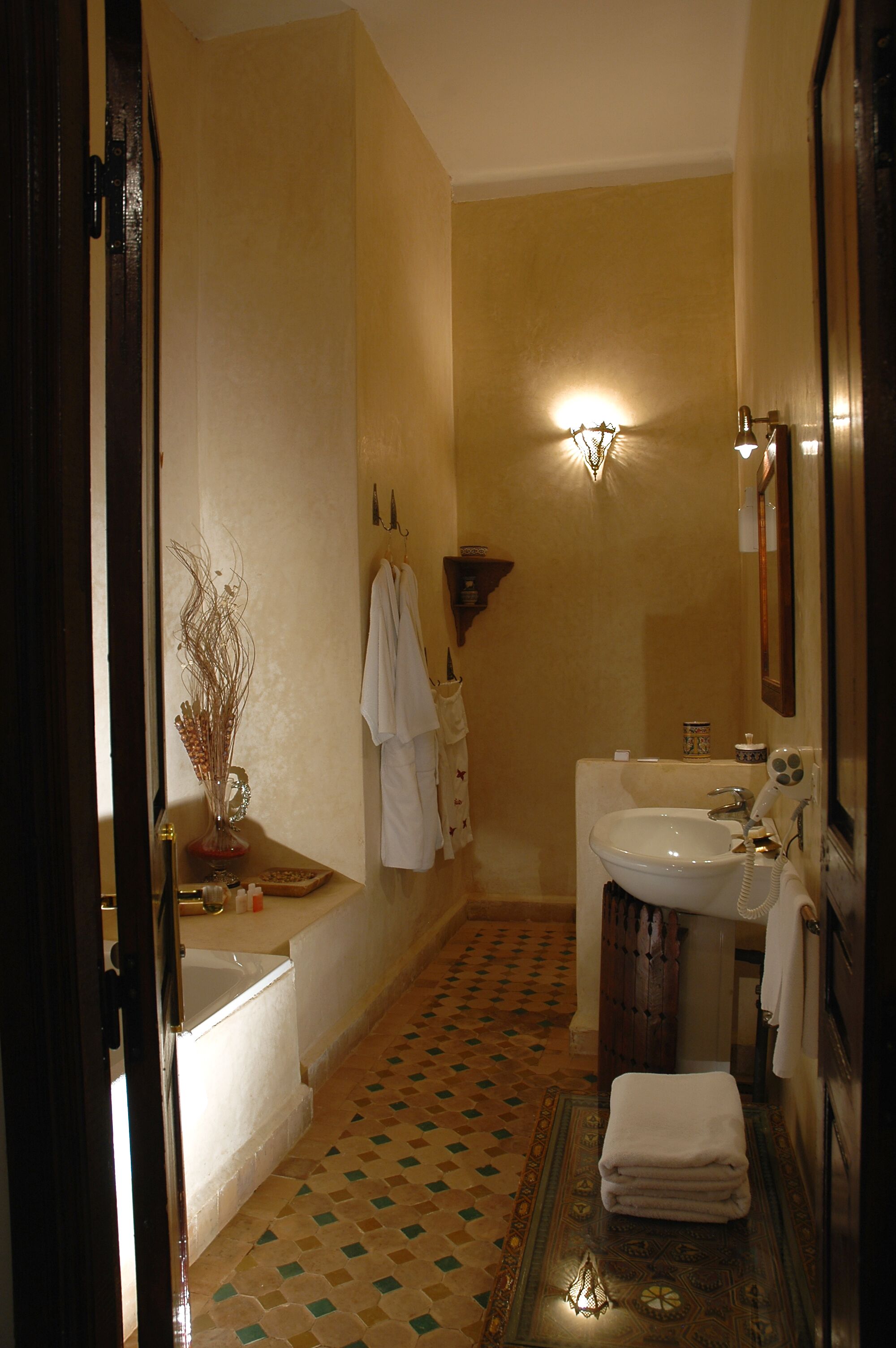 deluxe room | bathroom | hair dryer, bathrobes, slippers, bidet