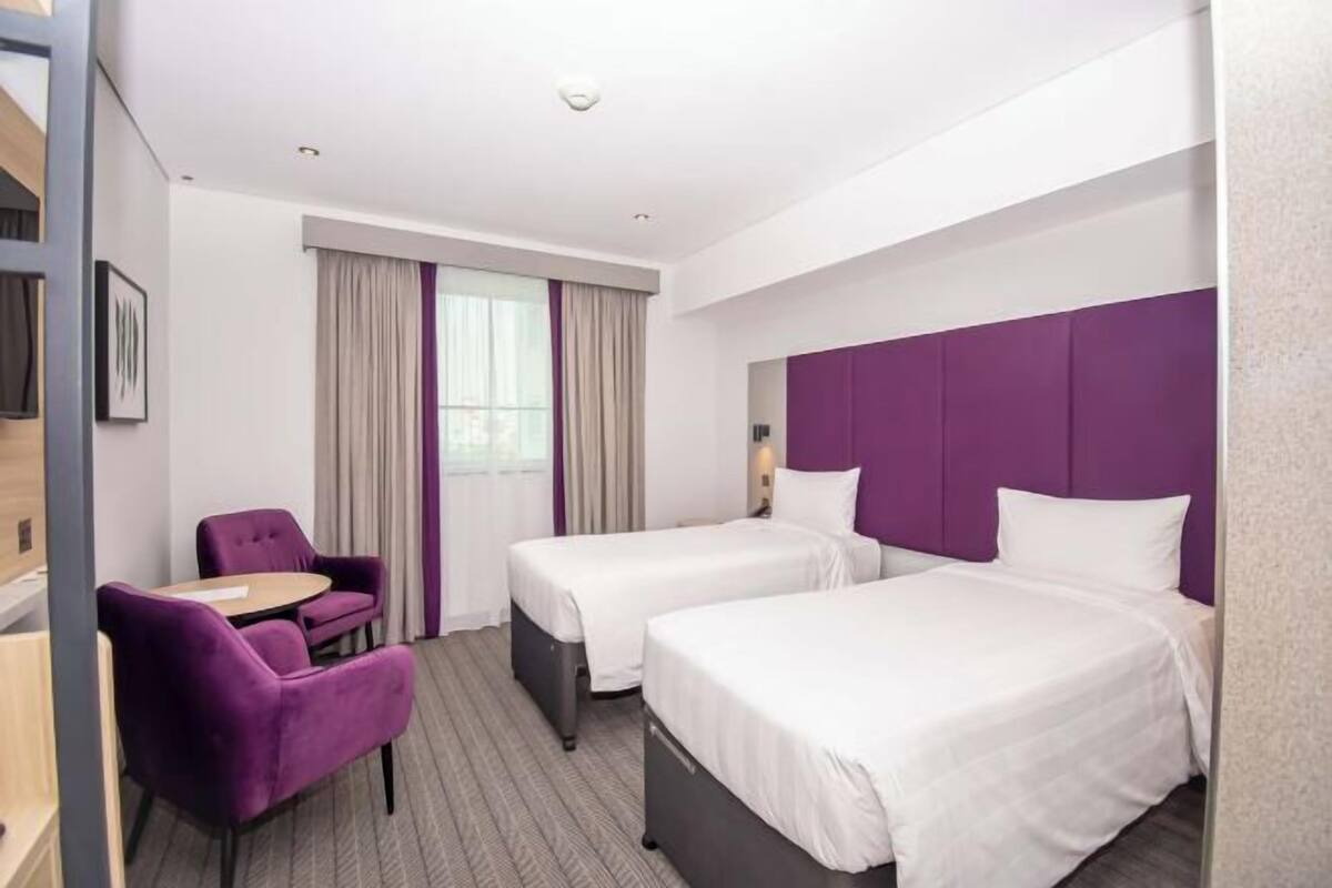 Premium bedding, pillow-top beds, in-room safe, desk