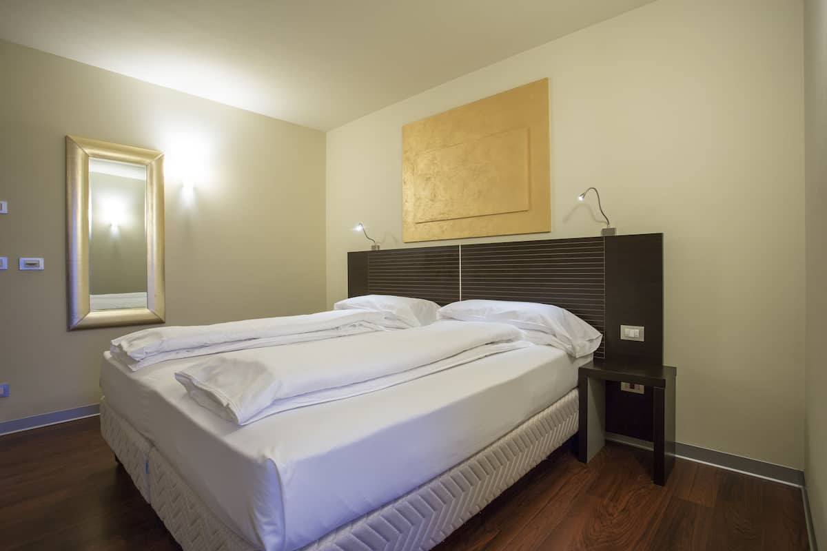 1 slaapkamer, luxe beddengoed, Select Comfort-bedden, een minibar
