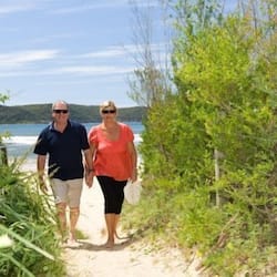 Beach nearby, white sand
