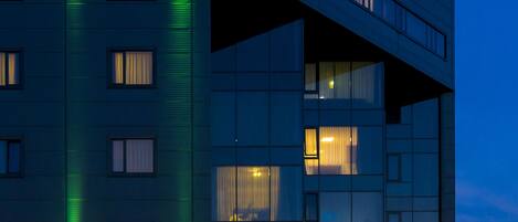 Front of property – evening/night