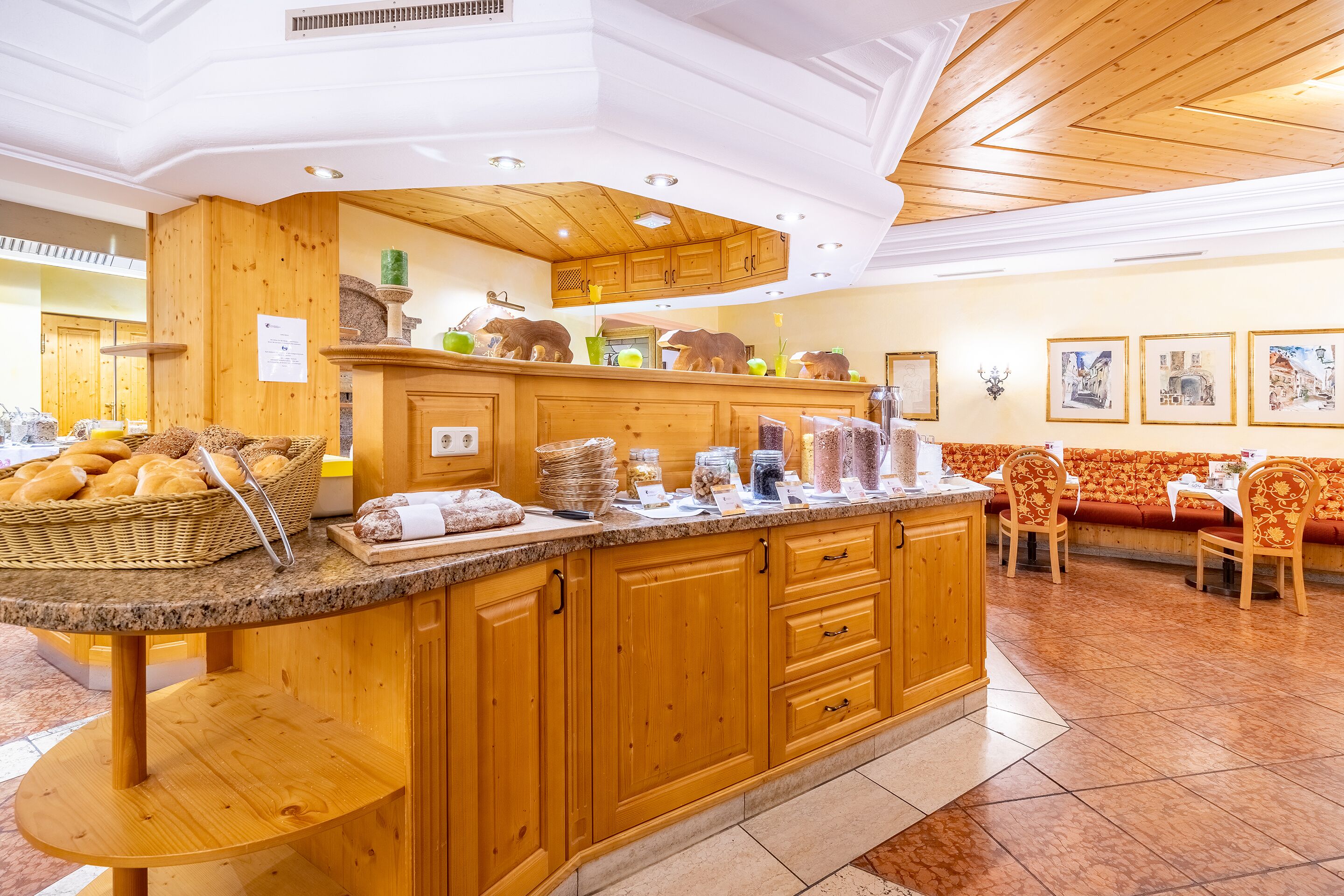 daily buffet breakfast (eur 15 per person)