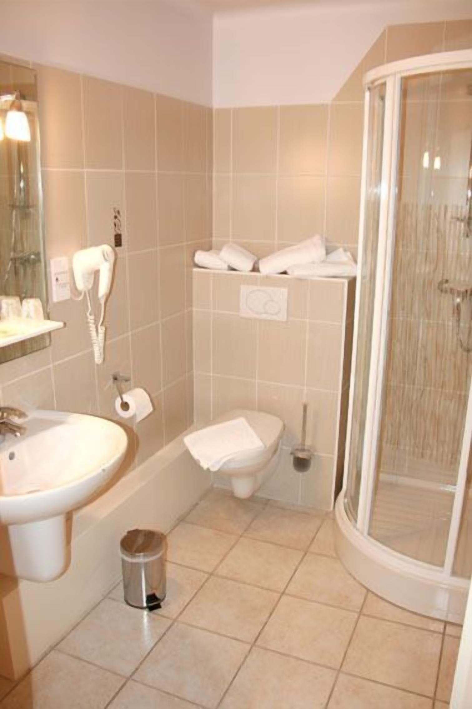 Shower, hair dryer