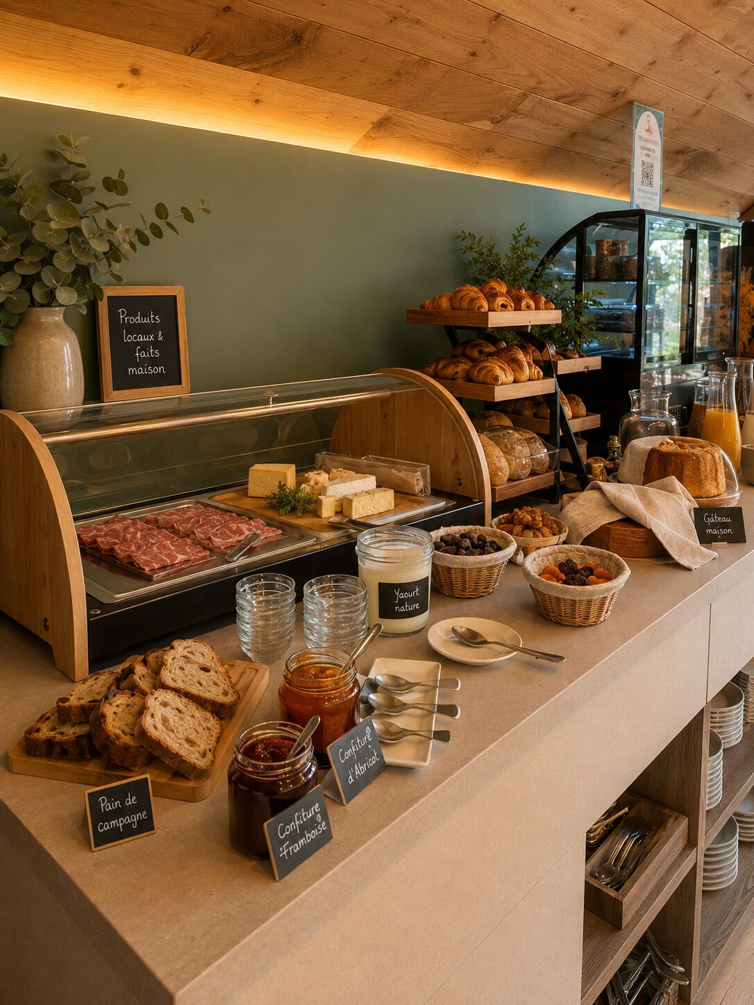 Päivittäinen buffetaamiainen maksusta