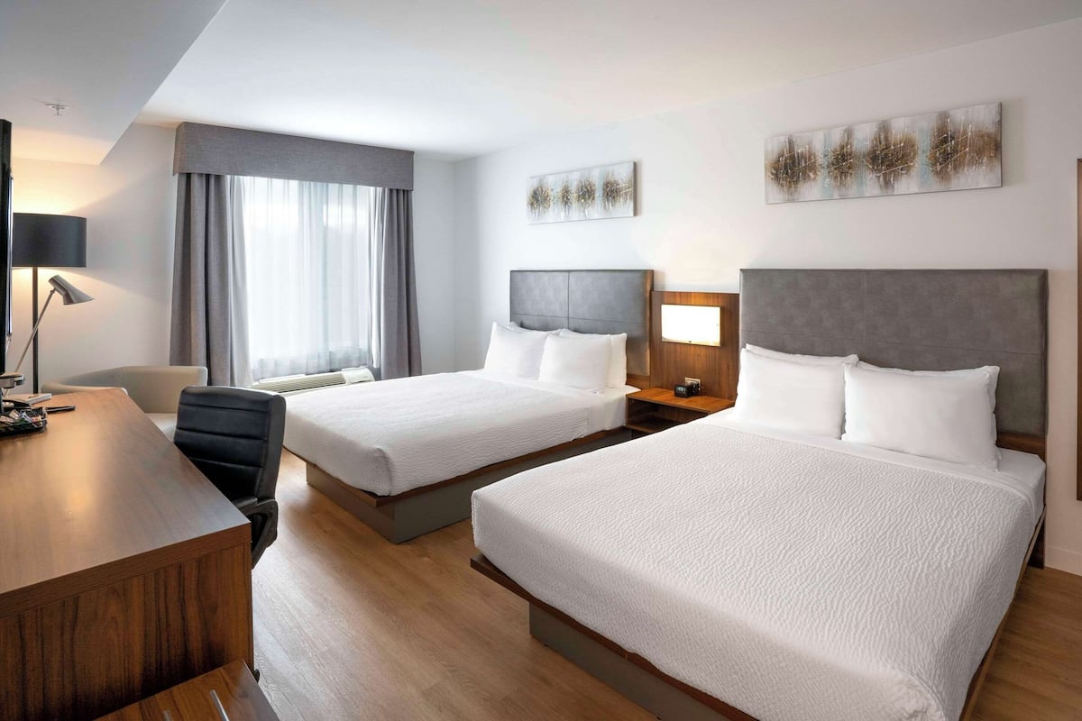 Deluxe-Zimmer, 2 Queen-Betten, Nichtraucher (No Pets Allowed) | Individuell eingerichtet, Schreibtisch, laptopgeeigneter Arbeitsplatz